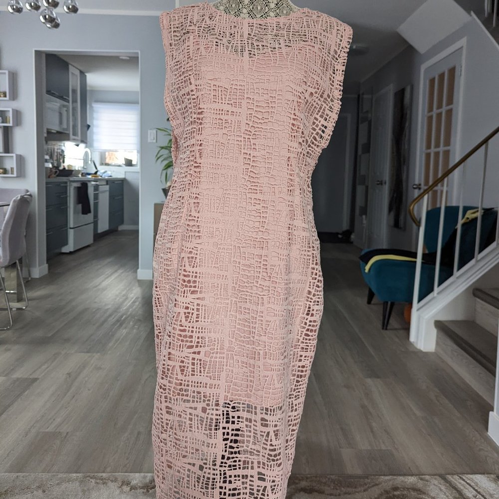 🇨🇦RW&Co blush rose sleveless dress